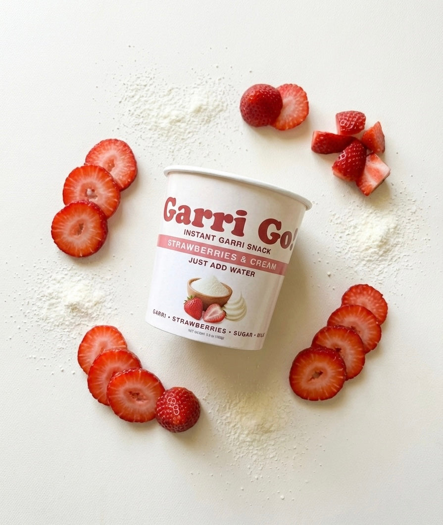Garri Go! — Instant Garri Snack (Strawberries and Cream)