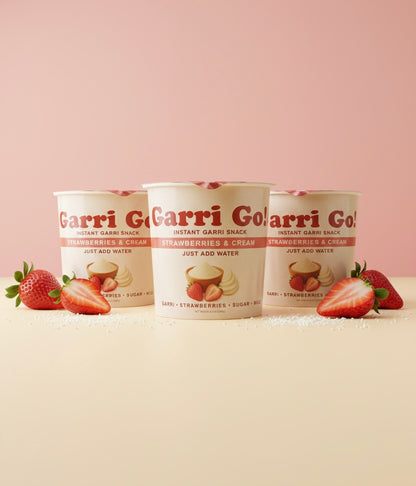 Garri Go! — Instant Garri Snack (Strawberries and Cream)